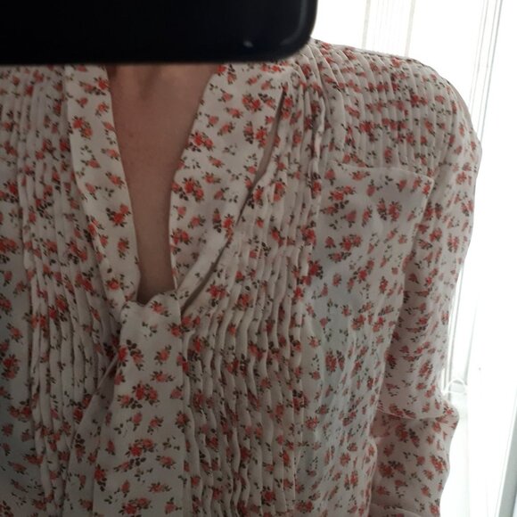 Guess tie-neck rosebud-print blouse - Picture 3 of 10